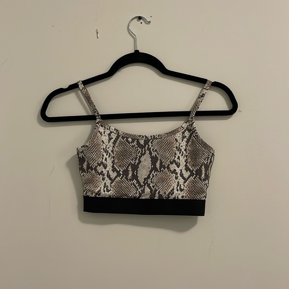 tna cropped cami snake print - Picture 1 of 3